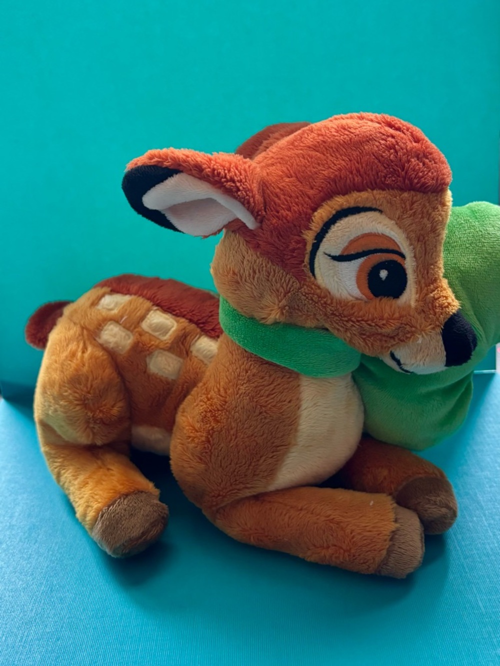 Official Disney Bambi Plush with Green Bow